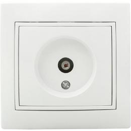 Розетка TV біла РВtvсб-1-Fi-W АскоУкрем