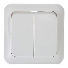 Вимикач двоклавішний С56-У13 вбудований АБС