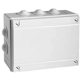 Коробка відгалужувальна з кабельними вводами, IP55,300х220х120мм