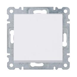 Вимикач 1-клавішний, універсальний, WL0020 Lumina-2, білий, Hager