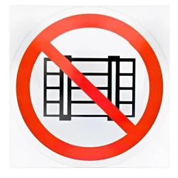 Знак Не захаращувати 150х150