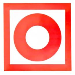 Знак Пристрій ручного Вмикання 150х150