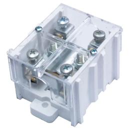 Клема прохідна КП 95ЛК (30) 1х95 мм.кв. / 4х16 мм.кв. з латунною контактною пластиною з кришкою