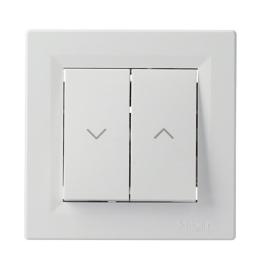 вимикач для жалюзі білий Asfora, EPH1300121