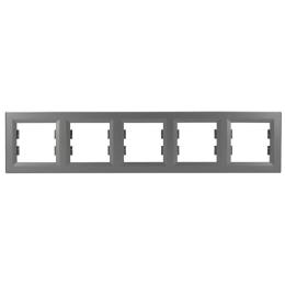 Рамка на 5 місць сталь Asfora, EPH5800562