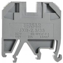 Клемник набірний гвинтовий JXB-2.5/35 сірий