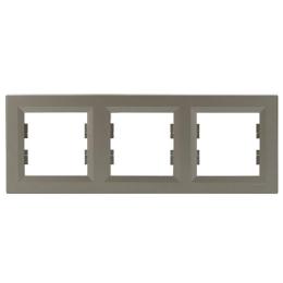 Рамка потрійна бронза Asfora, EPH5800369