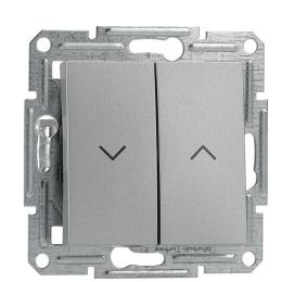 вимикач для жалюзі без рамки алюміній Asfora, EPH1300161