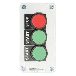 Пост керування XAL-B361H29  2NO+1NC 3-місний "Старт-Старт-Стоп" АскоУкрем