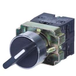 Перемикач XB2-BD33 1NO+1NO 3-позиційний поворотний стандартна ручка АскоУкрем
