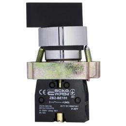 Перемикач XB2-BJ21 1NO 2-позиційний поворотний подовжена ручка АскоУкрем