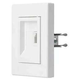 Розетка телефонна кінцева біла Asfora