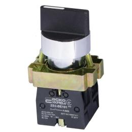 Перемикач XB2-BD53 1NO+1NO 3-позиційний поворотний стандартна ручка з самоповерненням АскоУкрем