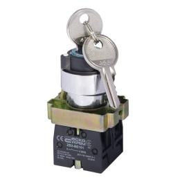 Перемикач XB2-BG03 1NO+1NO 3-позиційний поворотний ключ АскоУкрем