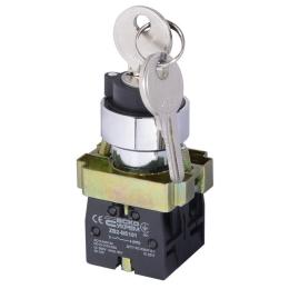 Перемикач XB2-BG33 1NO+1NO 3-позиційний поворотний ключ АскоУкрем