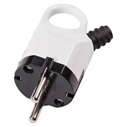 Вилка з ручкою із заземленням 10А Lemanso LMA004