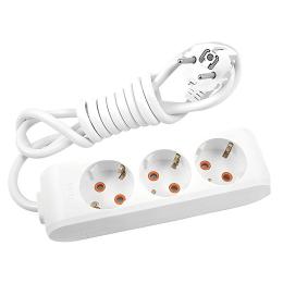 Подовжувач  3 гнізда 3 метра з заземленням  VIKO Multi-Let