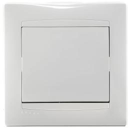 Вимикач 1 клавішний білий Lemanso Сакура LMR1001