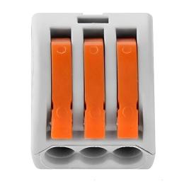 Клема швидкого монтажа Horoz Electric 3х 0,08-4 (103-001-0003)