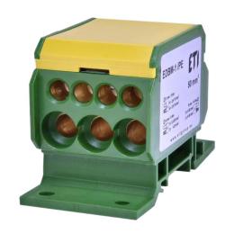 Розподільчий блок ETI 001102411 EDBM-1/PE (160А 1x4-50; 3x2.5-25; 4x2.5-16)