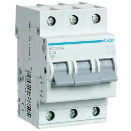 Автоматичний вимикач Hager MC 310А 10A 3p C