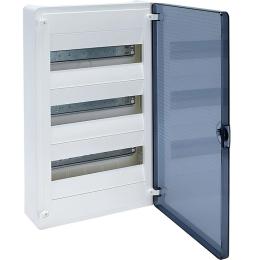 Бокс VS312TD, 36 модулів, зовнішній, прозора дверка, GOLF Hager