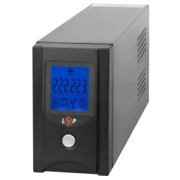 Джерело безперебійного живленя LogicPower LP1454 UL650VA AVR 7.5Ач 2В (390Вт) в металевому корпусі з USB-портом та 2 євророзетками (чорний)