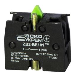 Контакт додатковий для кнопок ZB2-BE101 NO АскоУкрем