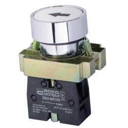 Кнопка XB2-BA3341 1NO біла зі стрілкою АскоУкрем