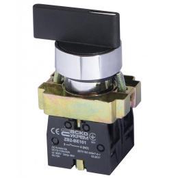 Перемикач XB2-BJ53 1NO+1NO 3-позиційний з самоповерненням поворотний подовжена ручка АскоУкрем