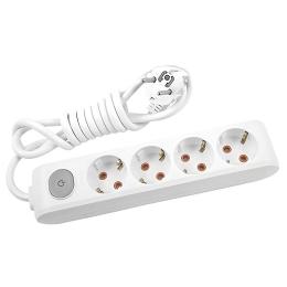 Подовжувач VIKO Multi-Let 4 гнізда 3 метра з заземленням та вимикачем