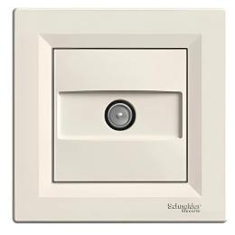 Розетка TV кінцева крем Asfora