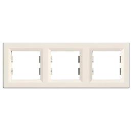 Рамка 3-на горизонт.  крем Asfora EPH5800323