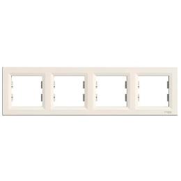Рамка 4-на горизонт.  крем Asfora