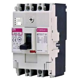 Автоматичний вимикач ETI 004671835 EB2S 160/3SF 100А 3P (25kA фіксовані налаштування)