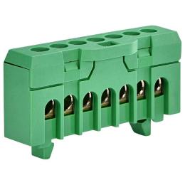 Клемник ETI 003903205 ESC-QBLOK7002 (зелений 10/16мм² 7 підключень)