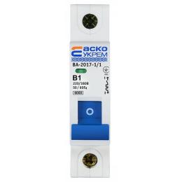 Автоматичний вимикач ВА-2017 1А B 1п. АскоУкрем
