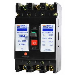 Автоматичний вимикач ВА-2004N/125 50А 3п. АскоУкрем