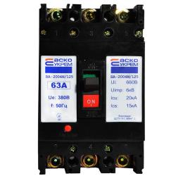 Автоматичний вимикач ВА-2004N/125 63А 3п. АскоУкрем