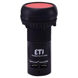 Моноблочна утоплена кнопка ETI 004771450 ECF-10-R (1NO червона)