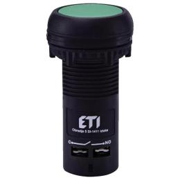 Моноблочна утоплена кнопка ETI 004771451 ECF-10-G (1NO зелена)