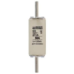 Запобіжник NH0 50А gG  Аско Укрем