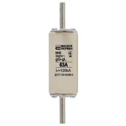 Запобіжник NH0 63А gG  Аско Укрем