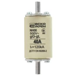Запобіжник NH00 40А gG  Аско Укрем