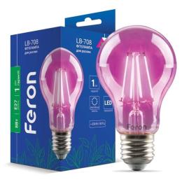 Світлодіодна фітолампа Feron LB-708 8W E27
