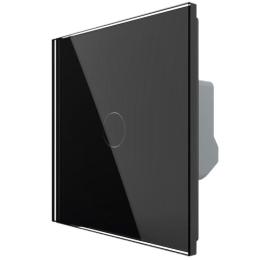 Розумний сенсорний Wi-Fi вимикач 1 сенсор чорний скло Livolo (VL-C7FC1NY-2GBP)