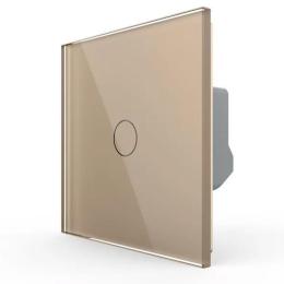 Розумний сенсорний диммер золотий ZigBee Livolo (VL-C7FC1D2Z-2GAP)