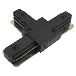 Коннектор Т-образний для шинопровода однофазний чорний LD1003 Feron