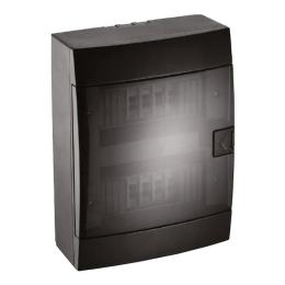 Щит зовнішній Horoz Electric на 16 автоматів чорний IP40 (600-001-160)