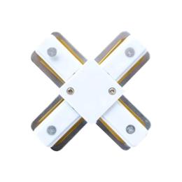 З'єднувач шинопровода Х-образний Horoz Electric 220-240V білий (096-001-0003-011)